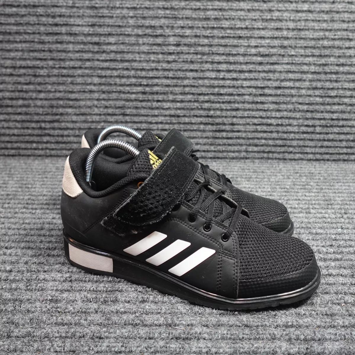 Adidas Shoes Mens 8.5 Black Power Perfect 3 III Weightlifting