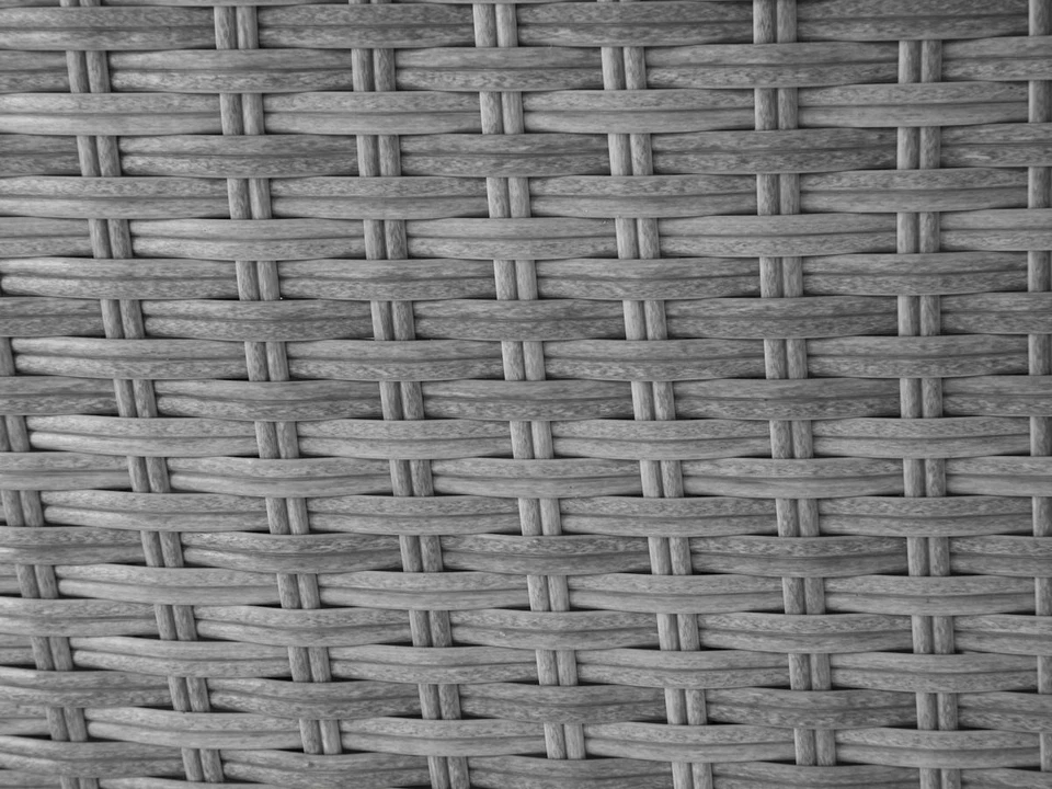 Großer Rattan Strandkorb GRAU Strandmuschel gepolsterte Sonneninsel Gartenliege - Bild 4 von 4