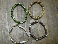 4 Piece Bracelet Pack Boho Bracelets Unisex Designs-Handmade Locally-SEE PICS L6