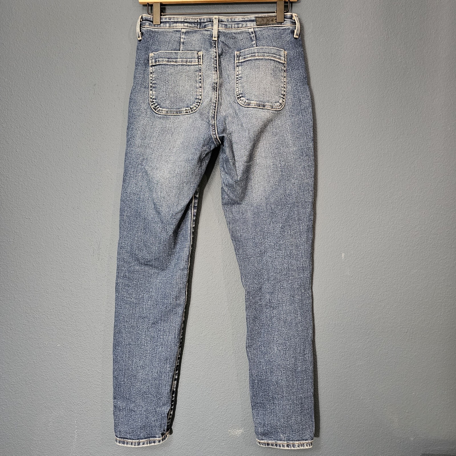 Anthropologie AG Vintage Stevie Ankle Button Up Jeans Women's Size 28 EUC thumbnail 6