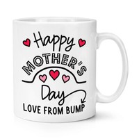 Happy Muttertag Liebe Von Bump Baby Schwanger 284Ml Becher Tasse Neu Jungen Mum