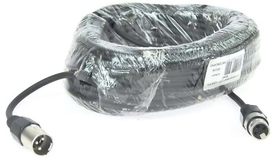 20 m PACCS XLR Audio Kabel Mikrofonkabel DMX OFC Kupfer symmetrisch Schwarz