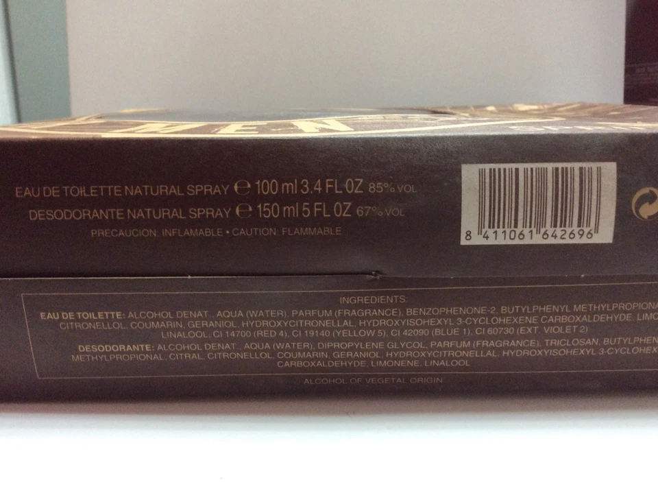 BE REAL SPRINGFIELD EAU TOILETTE 100 ML + DESODORANTE 150 ML COLONIA PERFUME - Imagen 3 de 3