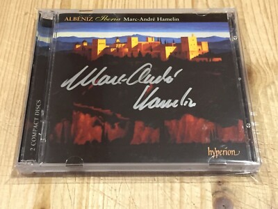 Signed by MARC-ANDRE HAMELIN Albeniz Iberia HYPERION 2CD NEW NEU Signiert