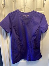 BARCO MOTION WOMENS PURPLE SCRUBS TOP ON SMUT002 SZ SMALL NWOT