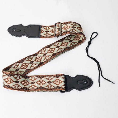 Electric Guitar Strap Adjustable Guitar Strap Embroidery Guitar Shoulder Belt - Picture 18 of 28