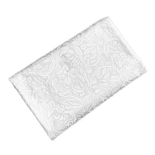 White Jacquard Floral Grain Satin Fabric Material for Sewing Cheongsam Dress - Zdjęcie 1 z 21