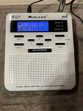 Midland Weather Alert Radio WR100 Public NOAA Digital Hazard Clock & Alert Works