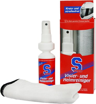 S100 visor and helmet cleaner - microfiber cloth polishing cloth