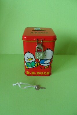 Spardose Blech D. D. Duck Melody Taiwan Vintage 80 90er Sanrio Dose