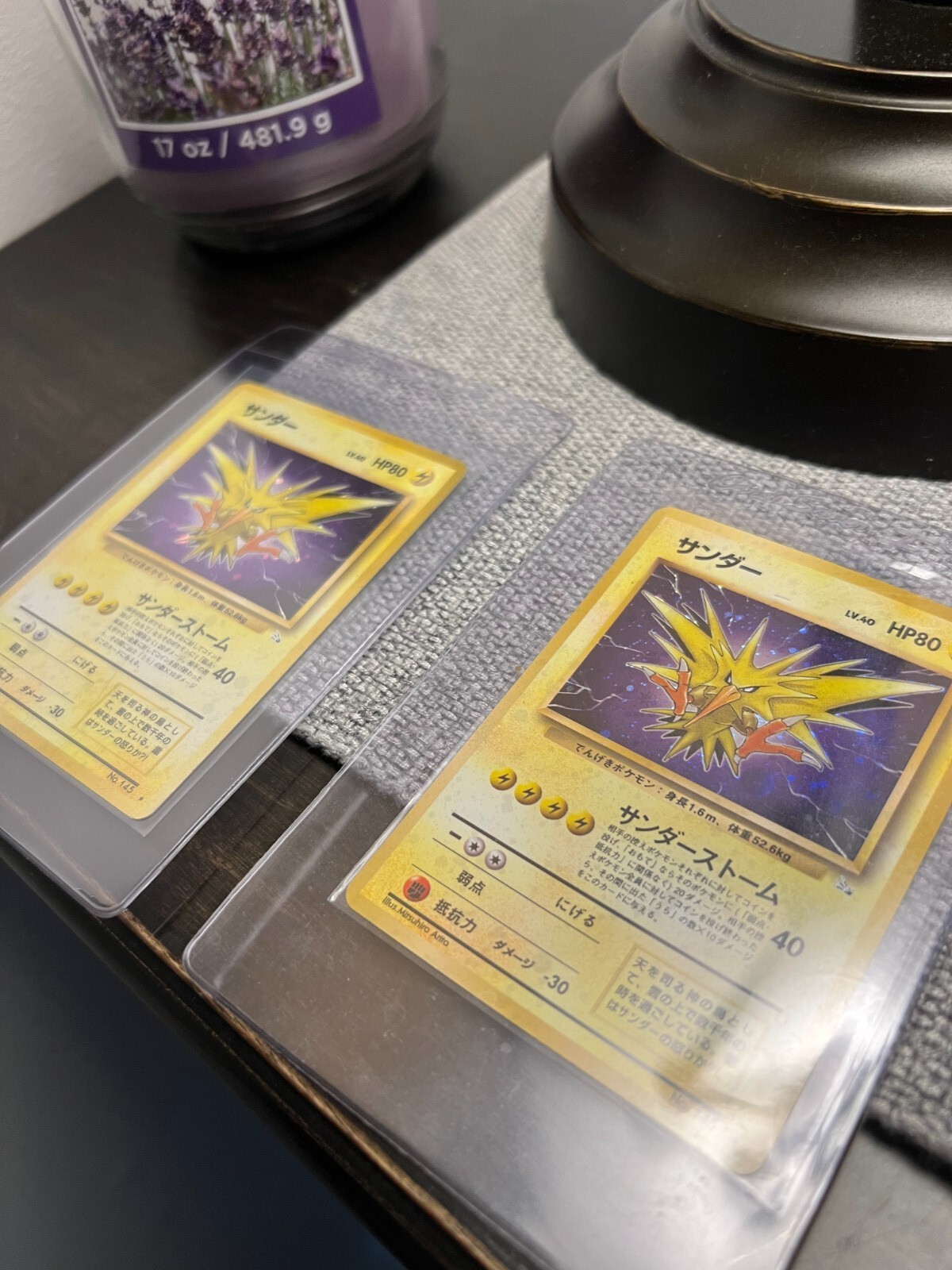 Qty 2 - Zapdos (Japanese) No. 145 Fossil Holo 1996