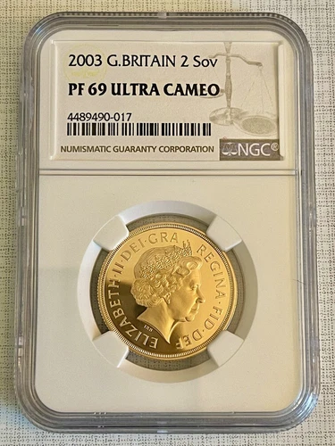 Great Britain 2003 2 Sovereign NGC PF69 ULTEA CAMEO Sku# 3157