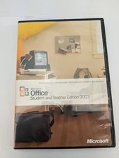 Microsoft Office Student and Teacher Edition 2003 Word Excel w/ Key, Genuine