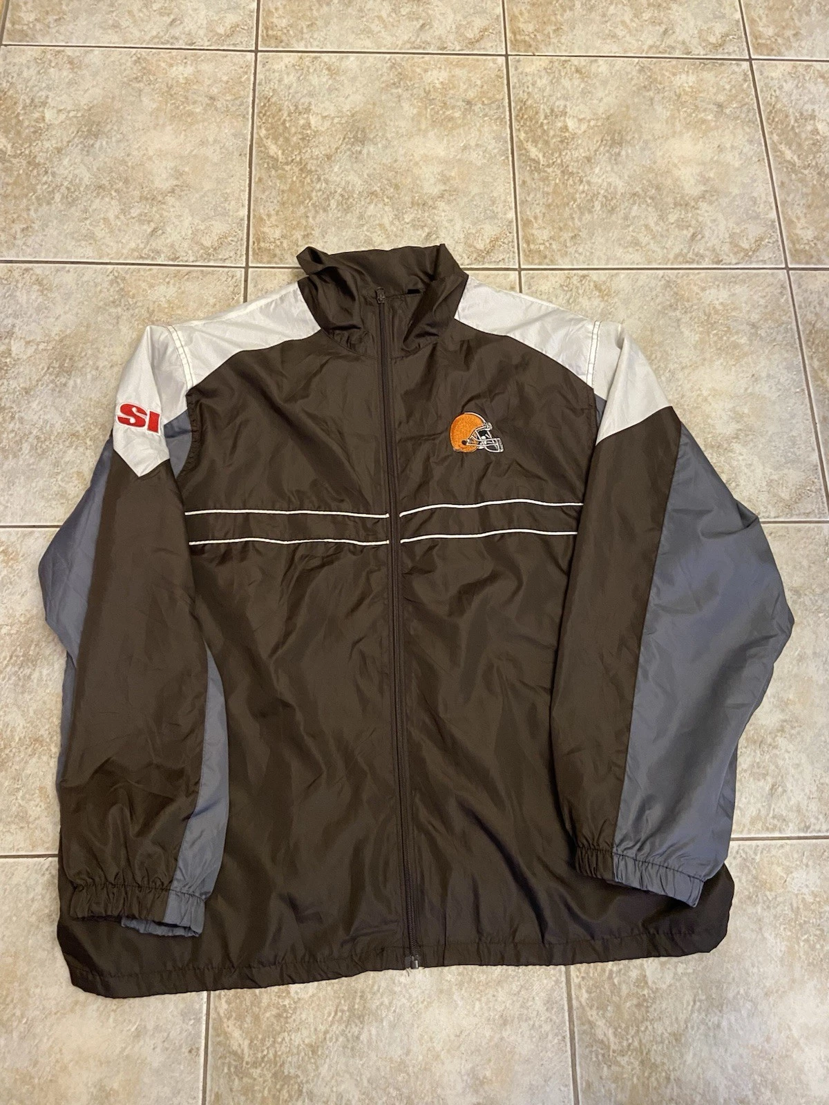 Vintage Cleveland Browns Windbreaker Size XL Y2K Sports illustrated