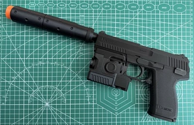 Metal Gear Solid Inspired SOCOM MK23 Snake Pistol 3D Printed Prop