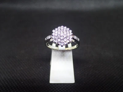 Bague en or blanc 750/ème de 4.65g, diamant / Bijoux d'occasion - Photo 1/4