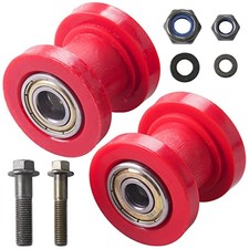 8mm and 10mm Chain Roller Pulley Tensioner Wheel Guide Per for Motorcycle Red