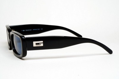 Gucci Sunglasses 1996 Vintage Black Blue Square GG 2409/N/S 807