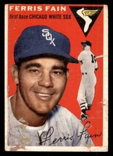 1954 Topps - Ferris Fain #27 White Back PR (Filler)