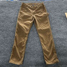 Rural King Carpenter Pants Mens Size 34x32 Brown Duck Canvas Utility Workwear