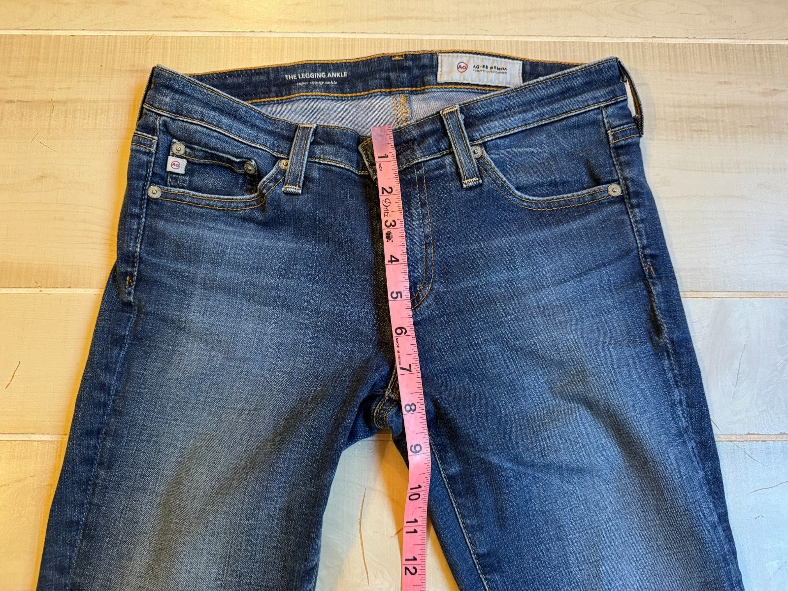 AG Adriano Goldschmied the legging ankle skinny jeans sz 26 women's 28" ins thumbnail 3