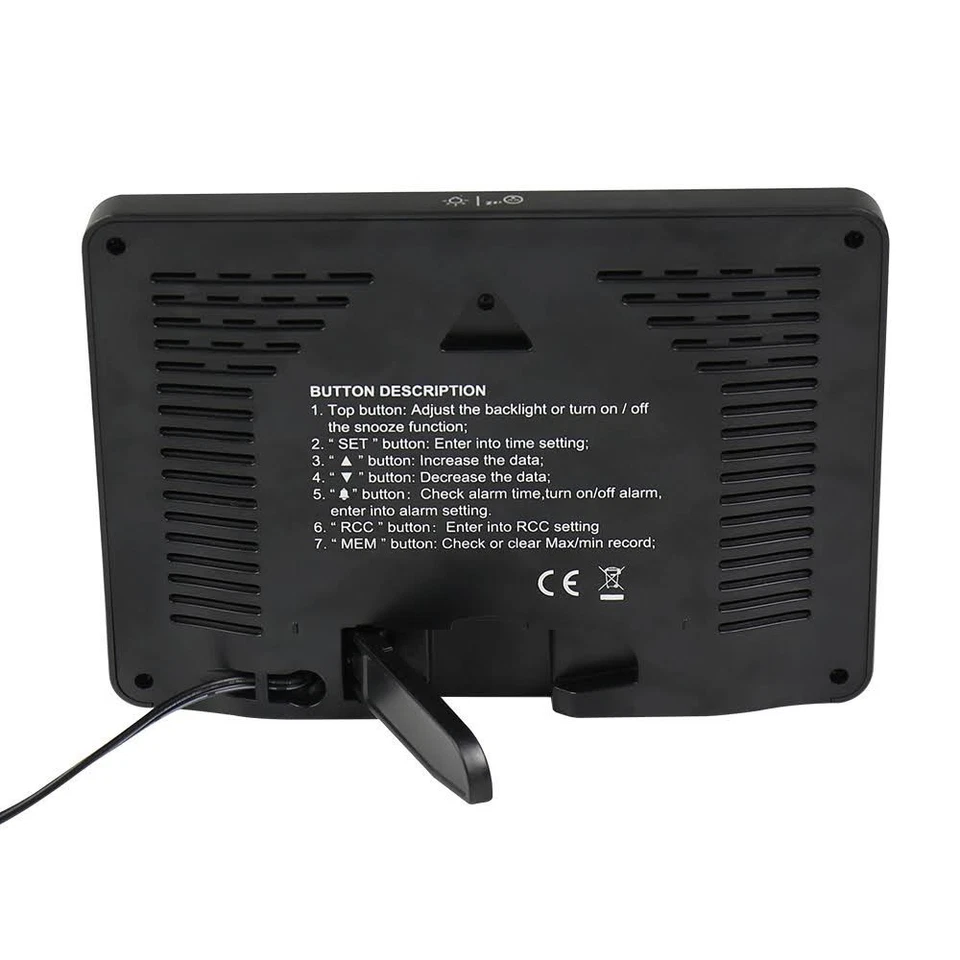 BALDR Atomic Alarm Clock in Color Calendar Moon Phase Temperature and Humidity - Image 4 of 4