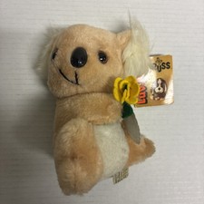 VTG 1979 Russ Berrie Luv Pets, Happy Birthday Koala w/ Green/Yellow Flower, NOS