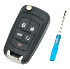 5 Buttons Replacement Key Fob Case Shell fit for Chevy s, 5