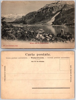Brienz Lake Mountains Switzerland Postcard