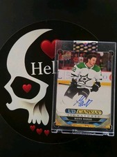 2024-25 Mavrik Bourque Clear Cut UD Canvas Auto #CS-MB Dallas Stars Upper Deck