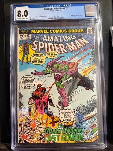 Amazing Spider-Man #122 | Death of Green Goblin | CGC 8.0 | 1973 | Marvel Comics