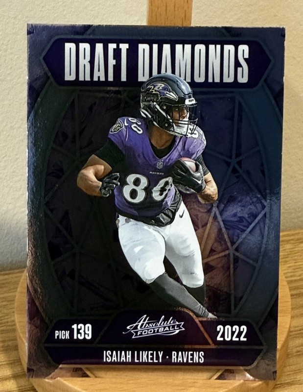 2025 Panini Absolute - Draft Diamonds Isaiah Likely #DD-ILY - Baltimore Ravens