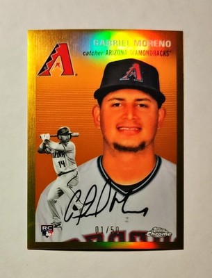 Gabriel Moreno 2023 Topps Chrome Platinum RC GOLD REFRACTOR 19/50 Raw #9 P6