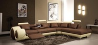 Sofa Ecksofa Couch Polster Sitz Wohnlandschaft Garnitur L-Form Stoff O. Leder