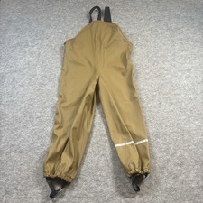 CeLaVi Rain Pants 6-7 Years Kids Size 120 Straps Tan Raingear