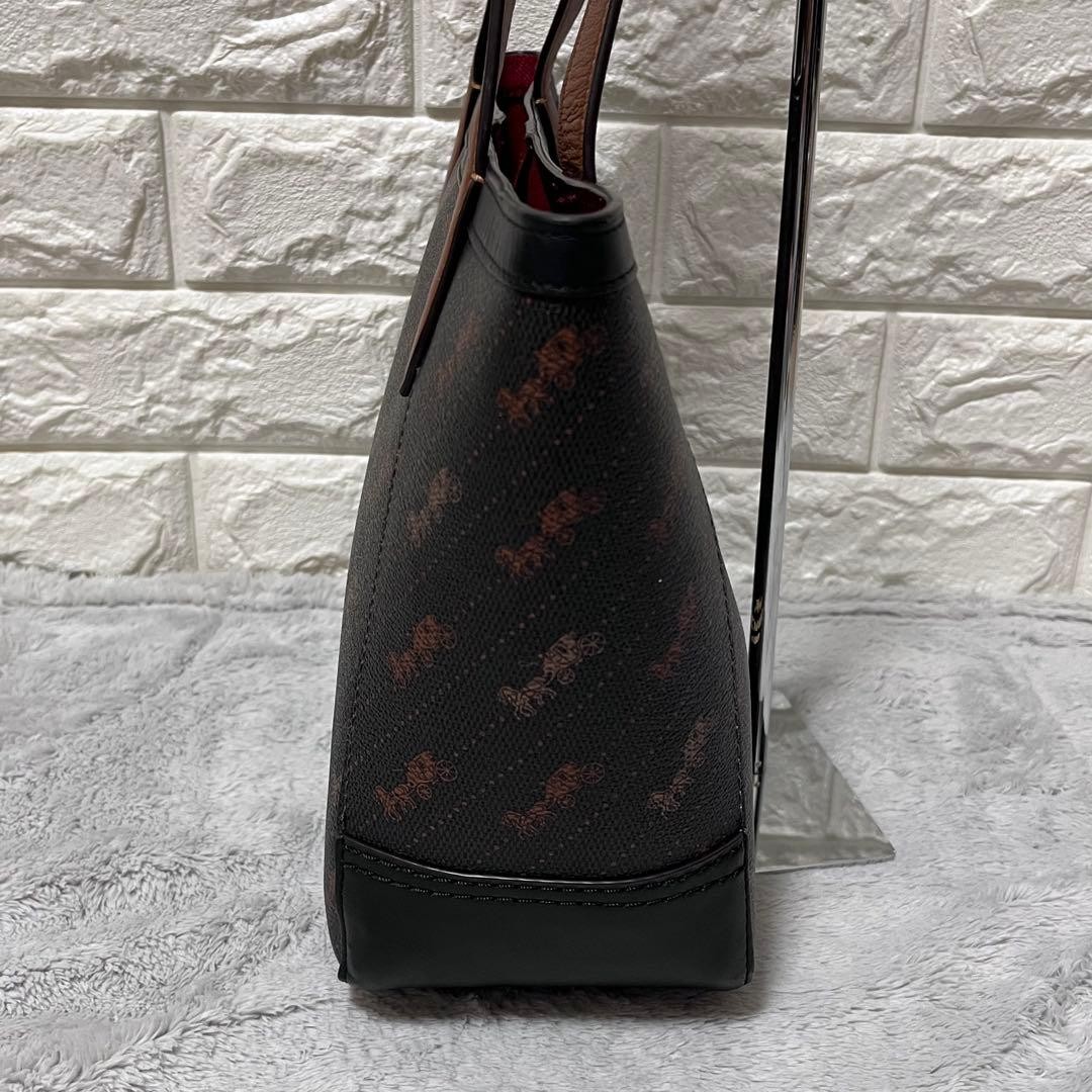 Excellent Condition COACH Horse Pattern Handbag P… - image 7