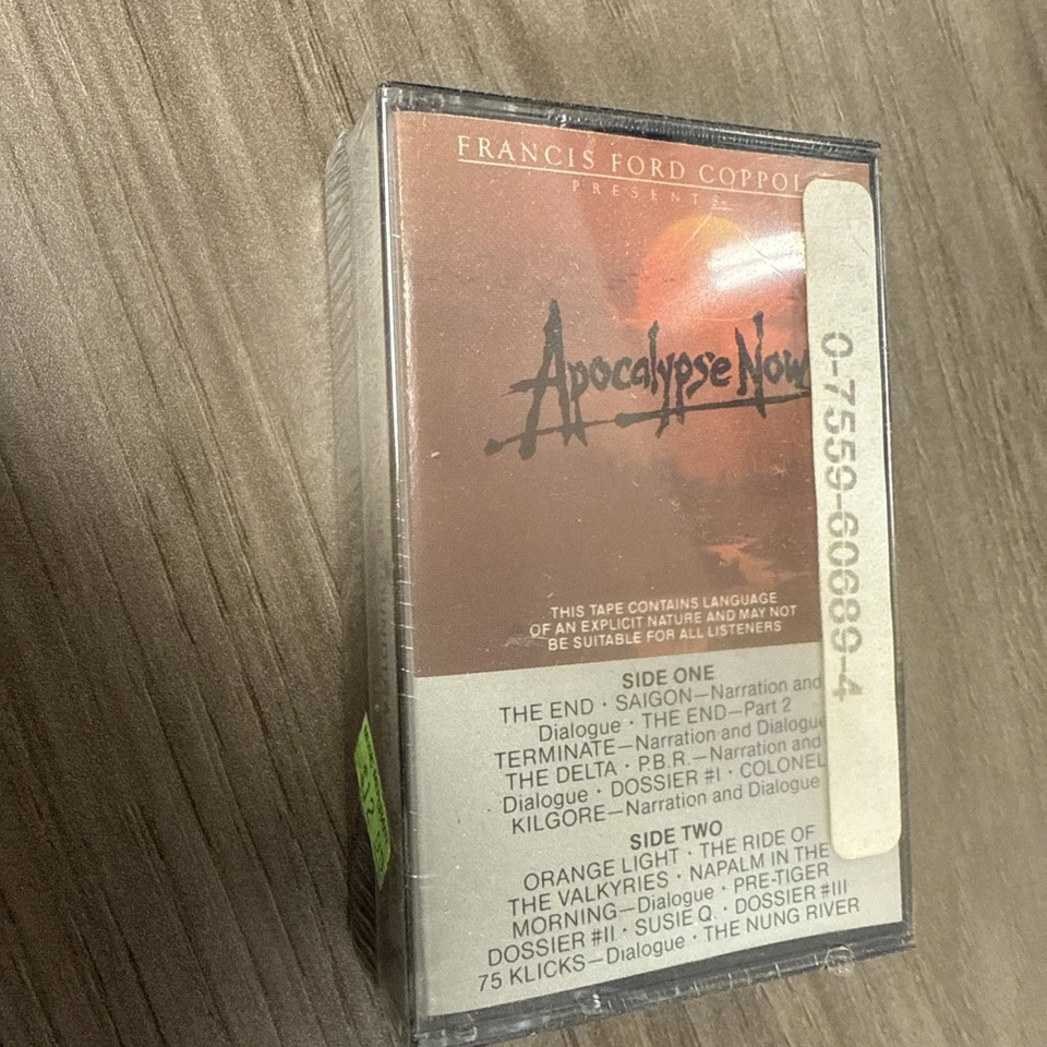 Apocalypse Now Soundtrack Cassette Tape (1979) 2-Tape Set, NEW SEALED - Image 3 of 4