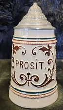 German Beer Stein "PROSIT" used to wish good health especially before drinking