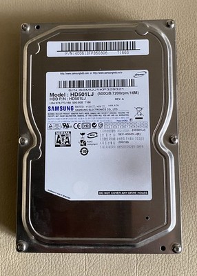 Samsung 3,5 Zoll HDD Festplatte HD501LJ, 500 GB, SATA II 16MB 7200 RPM 3,5  Zoll