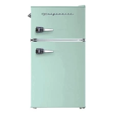 Frigidaire 3.2 cu ft 2 Door Retro Fridge with Side Bottle Opener Mint