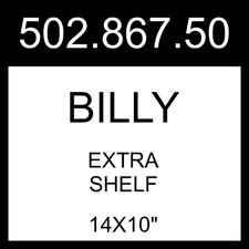 IKEA BILLY Extra Shelf Glass 14x10" 502.867.50