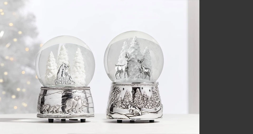 Globo de nieve musical encuadernado en el Polo Norte, decoración de Navidad y vacaciones Foto 2 de 4