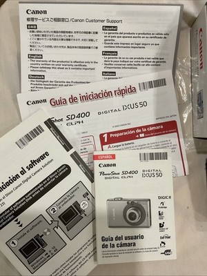 Canon PowerShot Digital ELPH SD400 / Digital IXUS 50 5.0MP Digital