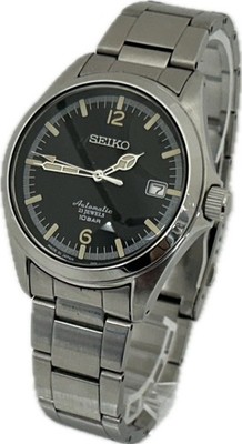 SEIKO × Tic Tac / 自動巻腕時計/アナログ/レザー/BLK/4R35-02R0 Seiko Tic TAC 35th 4R35-02R0 SZSB006 Auto Mens Watch Excellent