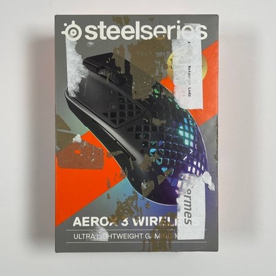 SteelSeries Aerox 3 Wireless - Holey RGB Gaming Mouse - Ultra-Lightweight Water