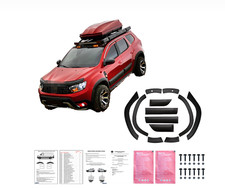 Body Kit 12-teilig passend für Dacia Duster II ab 2018 Parkassist Matt Schwarz