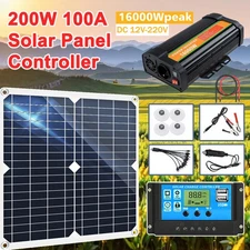 16000W Full Complete Power Generator + Solar Panel Home RV Off-Grid Solar System