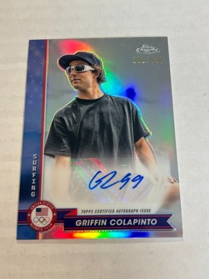 2024 TOPPS CHROME USA OLYMPICS GRIFFIN COLAPINTO 291/438 REFRACTOR AUTO SP CS1