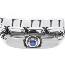 CARTIER TANK ANGLESM SM W5310022 23mm SS Quartz Silver Dial #C391 5