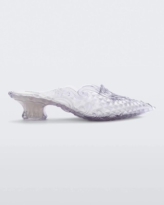 Melissa x Y/Project Transparent Court Shoes in White/Clear - SIZE